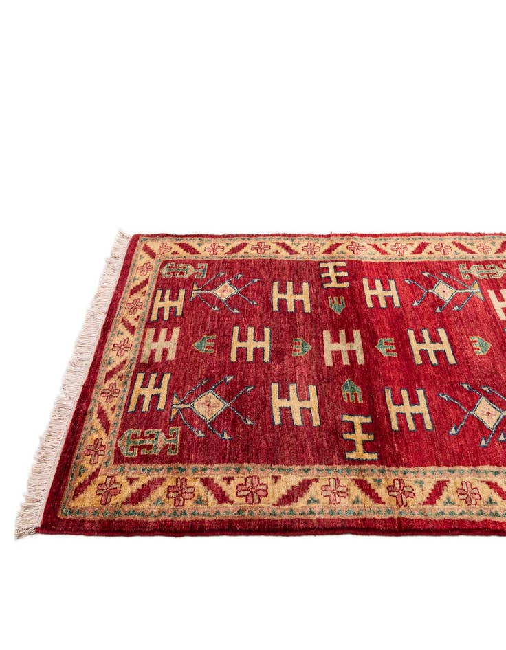 Detail image of  3' 3 x 5'  Hand Knotted Ziegler Wool Rug