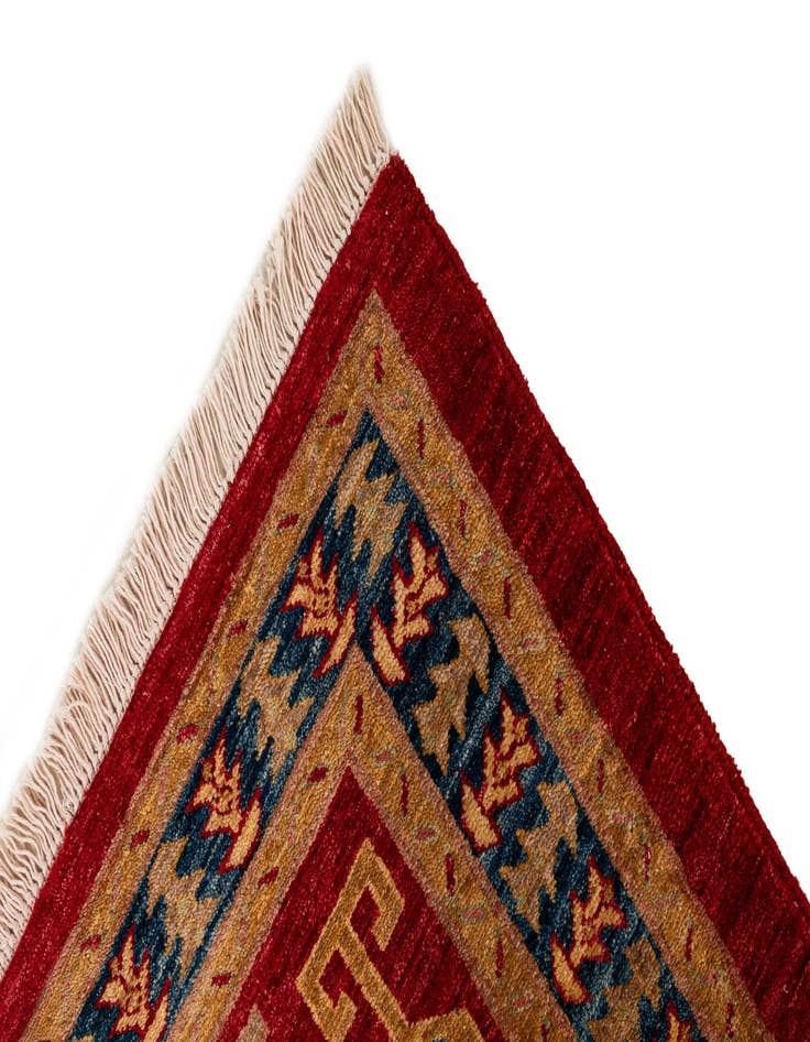 Detail image of  3' 5 x 5' 2  Hand Knotted Ziegler Wool Rug