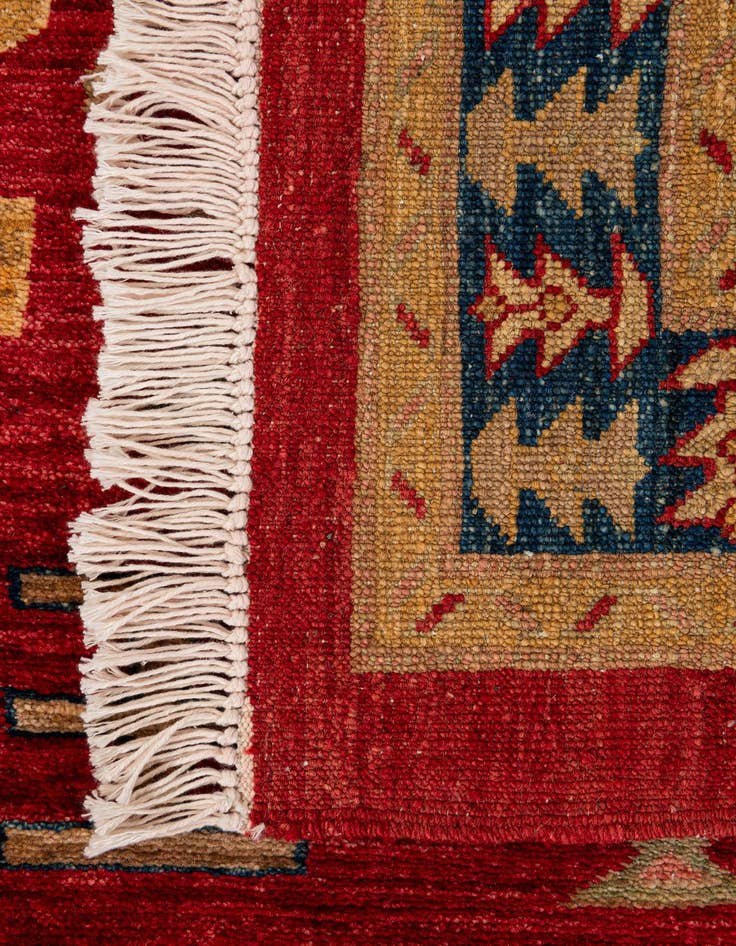 Detail image of  3' 5 x 5' 2  Hand Knotted Ziegler Wool Rug