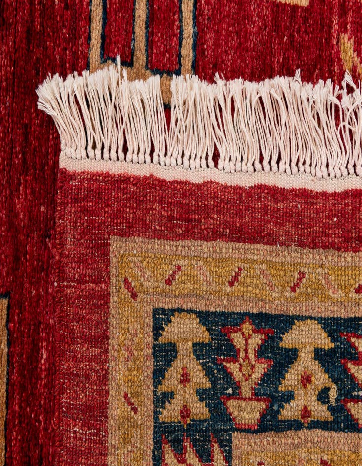 Detail image of  3' 5 x 5' 3  Hand Knotted Ziegler Wool Rug