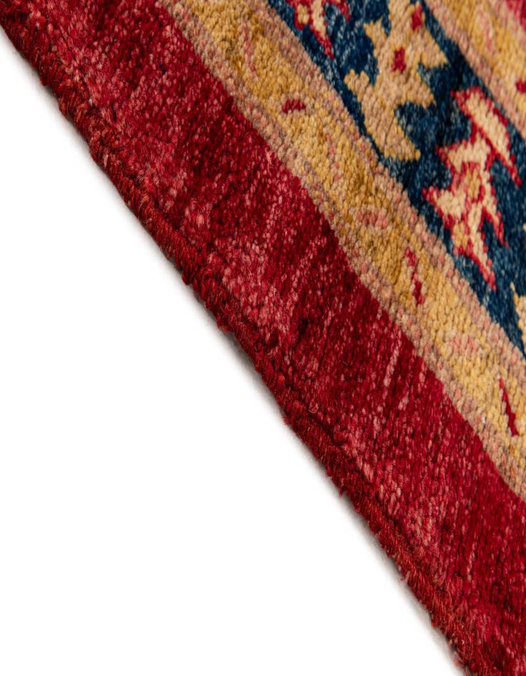 Detail image of  3' 5 x 5' 3  Hand Knotted Ziegler Wool Rug