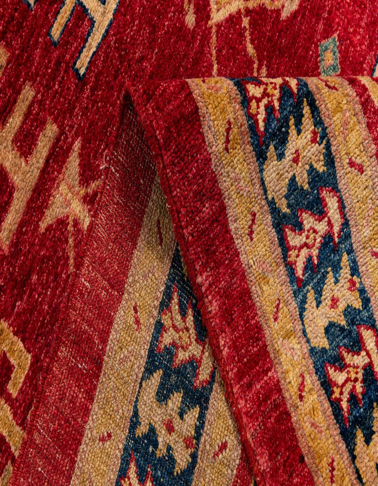 Detail image of  3' 5 x 5' 3  Hand Knotted Ziegler Wool Rug