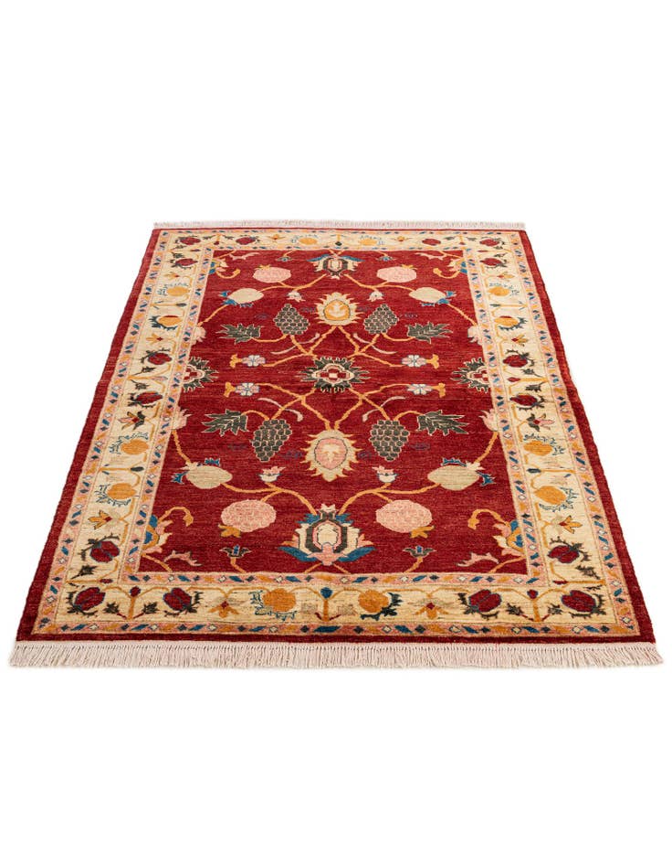 Detail image of  4' 11 x 6' 8  Hand Knotted Ziegler Wool Rug