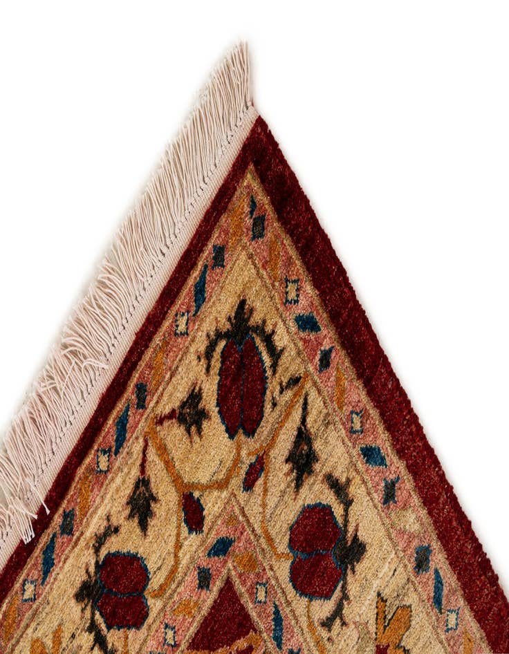 Detail image of  4' 11 x 6' 8  Hand Knotted Ziegler Wool Rug