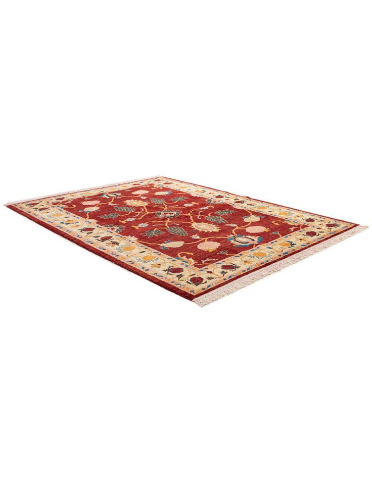 Detail image of  4' 11 x 6' 8  Hand Knotted Ziegler Wool Rug