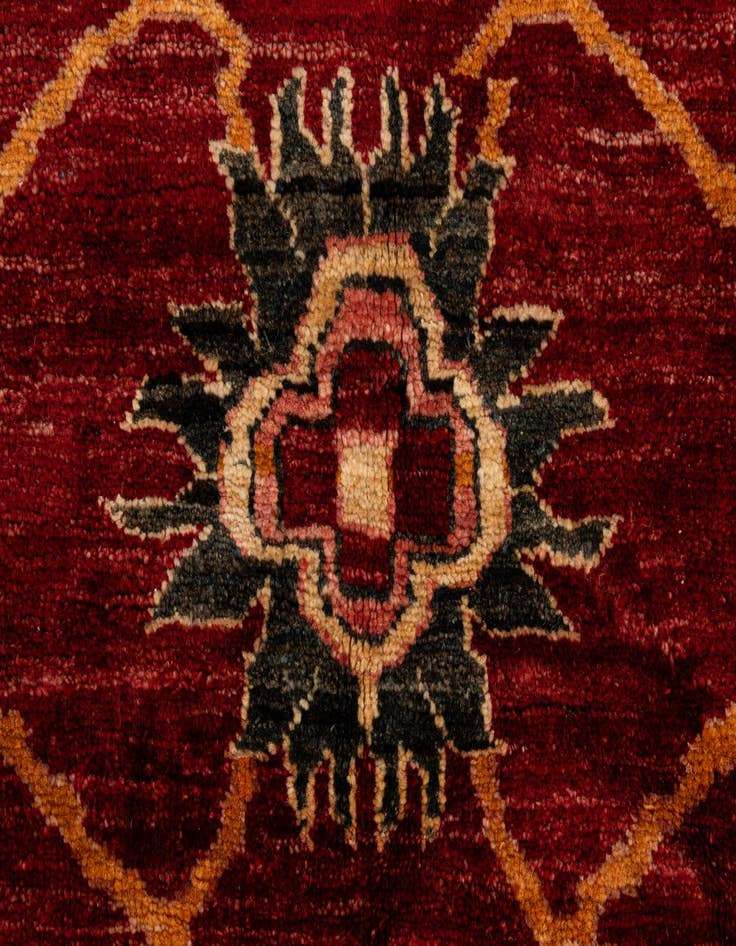 Detail image of  4' 11 x 6' 8  Hand Knotted Ziegler Wool Rug