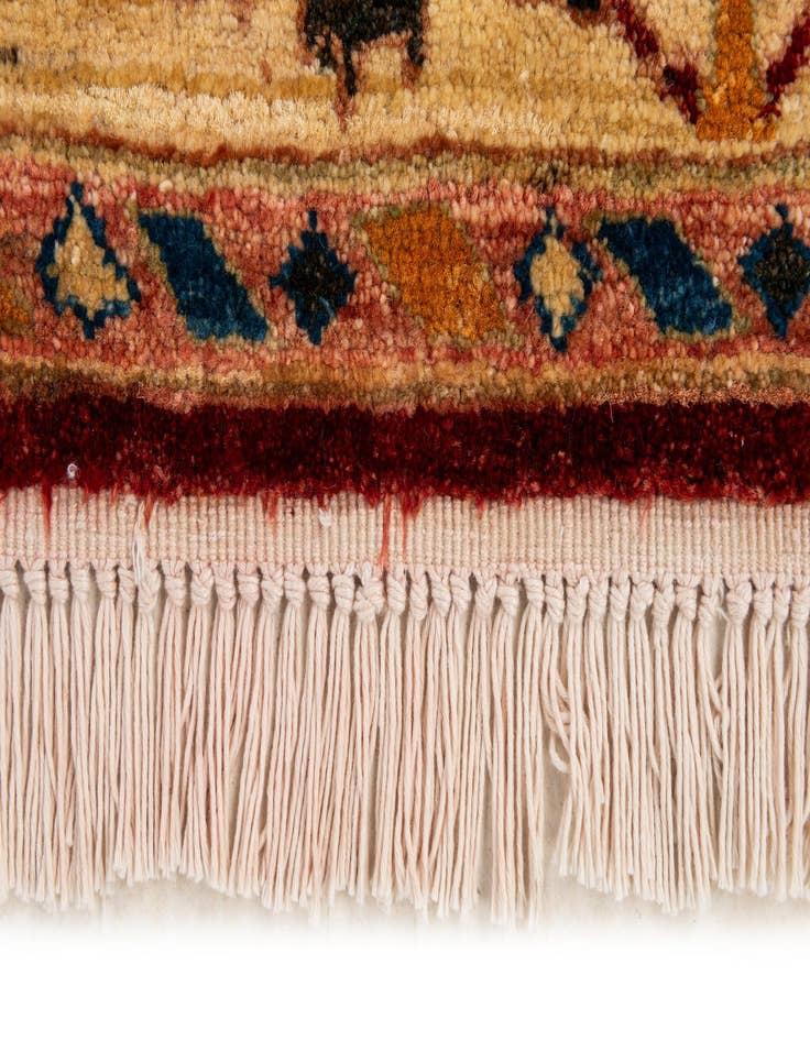 Detail image of  4' 11 x 6' 8  Hand Knotted Ziegler Wool Rug