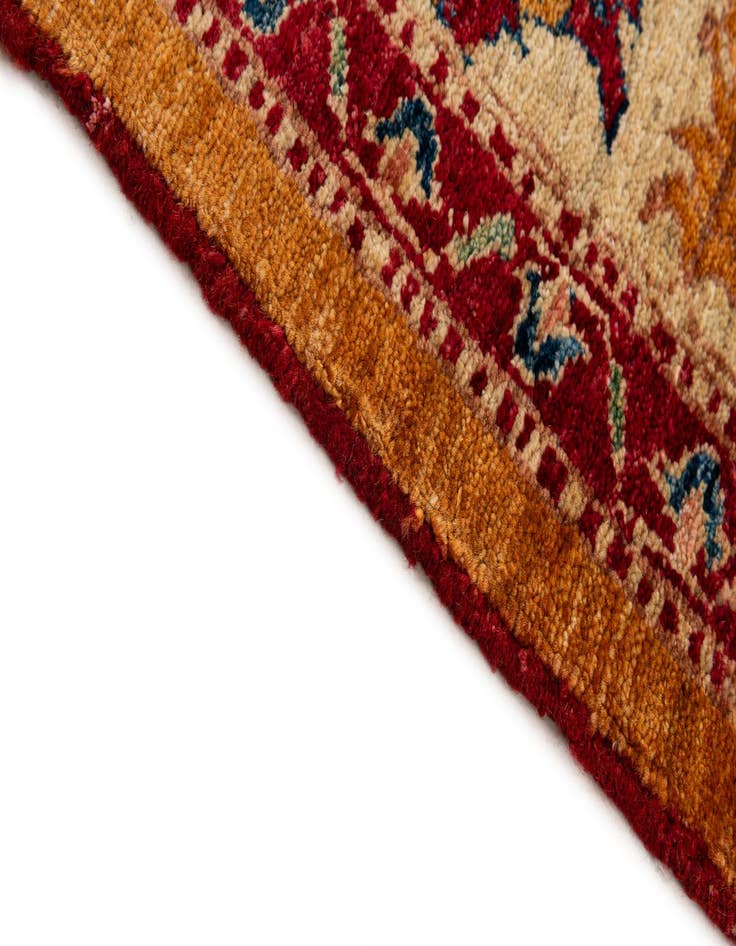 Detail image of  5' x 6' 10  Hand Knotted Ziegler Wool Rug