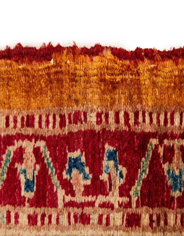 Detail image of  5' x 6' 10  Hand Knotted Ziegler Wool Rug