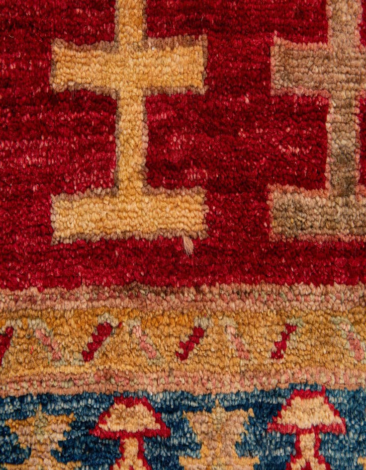 Detail image of  3' 5 x 5' 4  Hand Knotted Ziegler Wool Rug