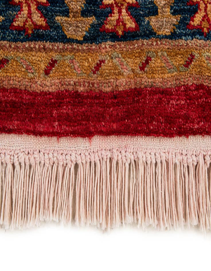 Detail image of  3' 5 x 5' 4  Hand Knotted Ziegler Wool Rug