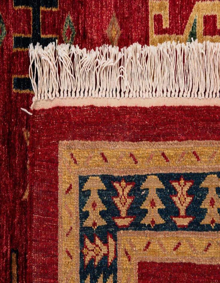 Detail image of  3' 5 x 4' 7  Hand Knotted Ziegler Wool Rug