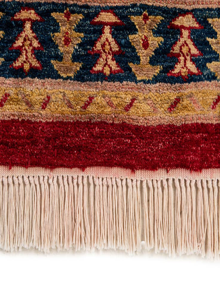 Detail image of  3' 5 x 4' 7  Hand Knotted Ziegler Wool Rug