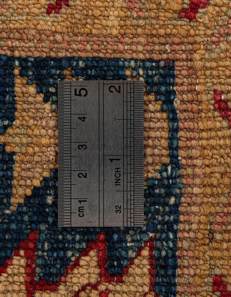 Detail image of  3' 5 x 5'  Hand Knotted Ziegler Wool Rug