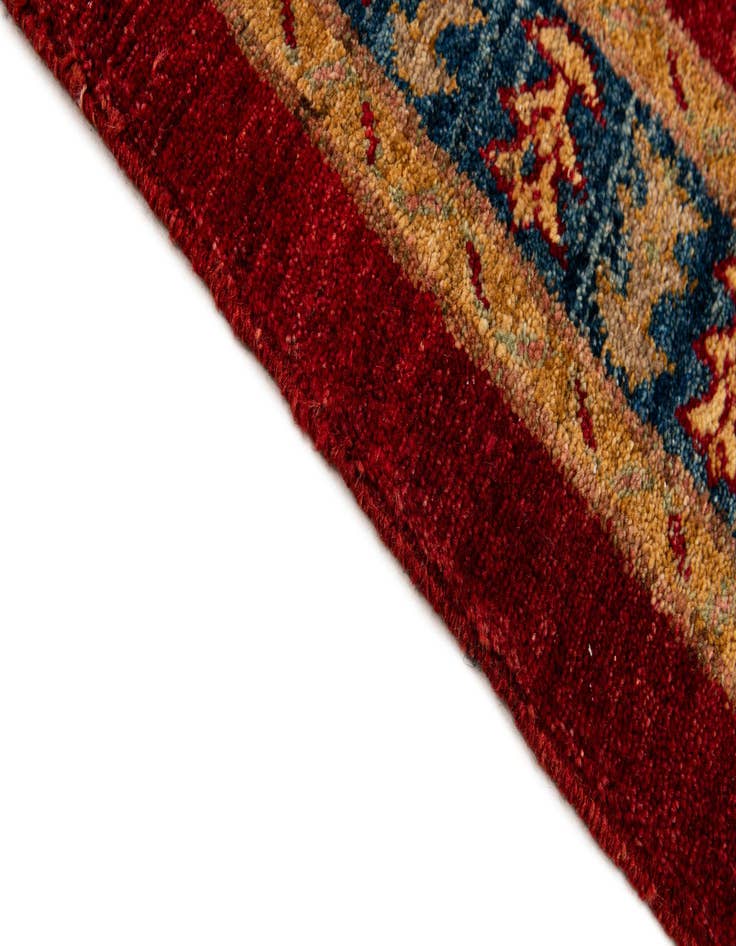 Detail image of  3' 5 x 5'  Hand Knotted Ziegler Wool Rug