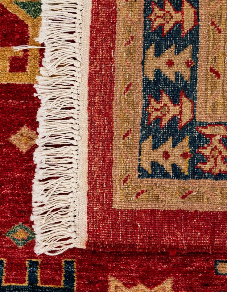 Detail image of  3' 5 x 5' 2  Hand Knotted Ziegler Wool Rug