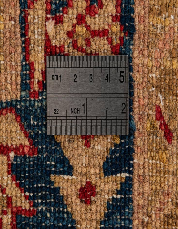 Detail image of  3' 5 x 5' 2  Hand Knotted Ziegler Wool Rug