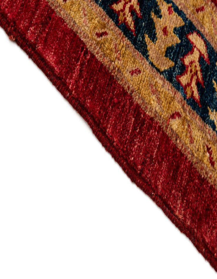 Detail image of  3' 5 x 5' 2  Hand Knotted Ziegler Wool Rug