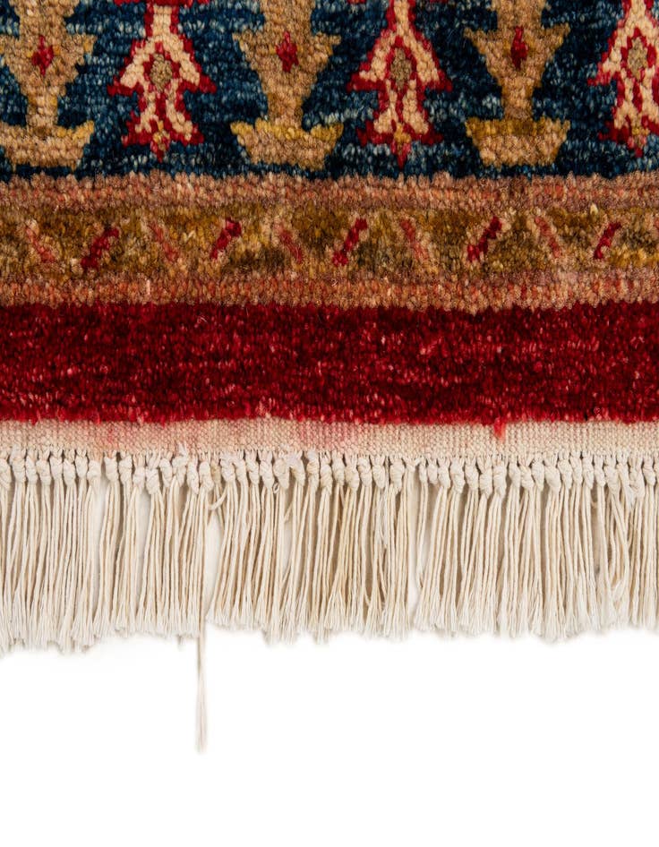 Detail image of  3' 5 x 5' 2  Hand Knotted Ziegler Wool Rug