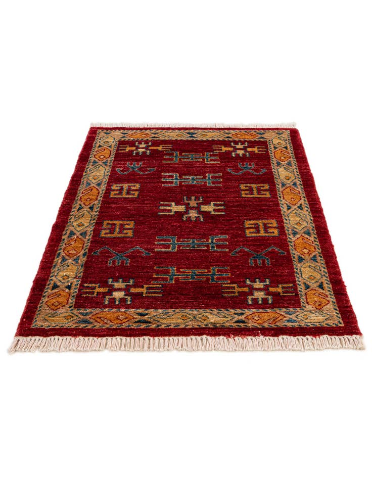 Detail image of  2' 8 x 3' 9  Hand Knotted Ziegler Wool Rug