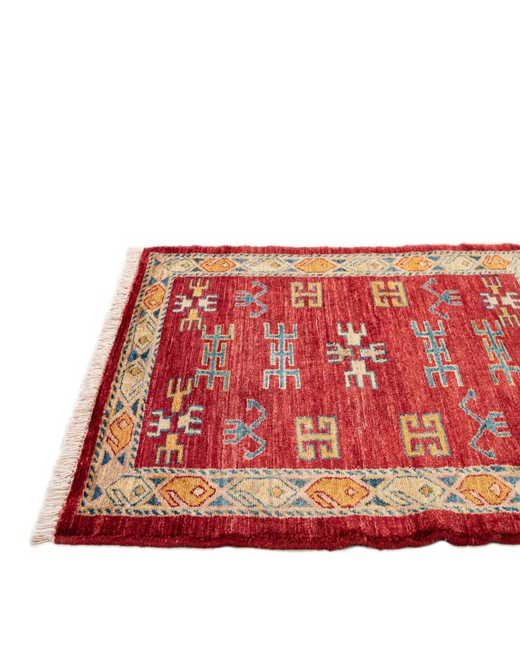 Detail image of  2' 8 x 3' 9  Hand Knotted Ziegler Wool Rug