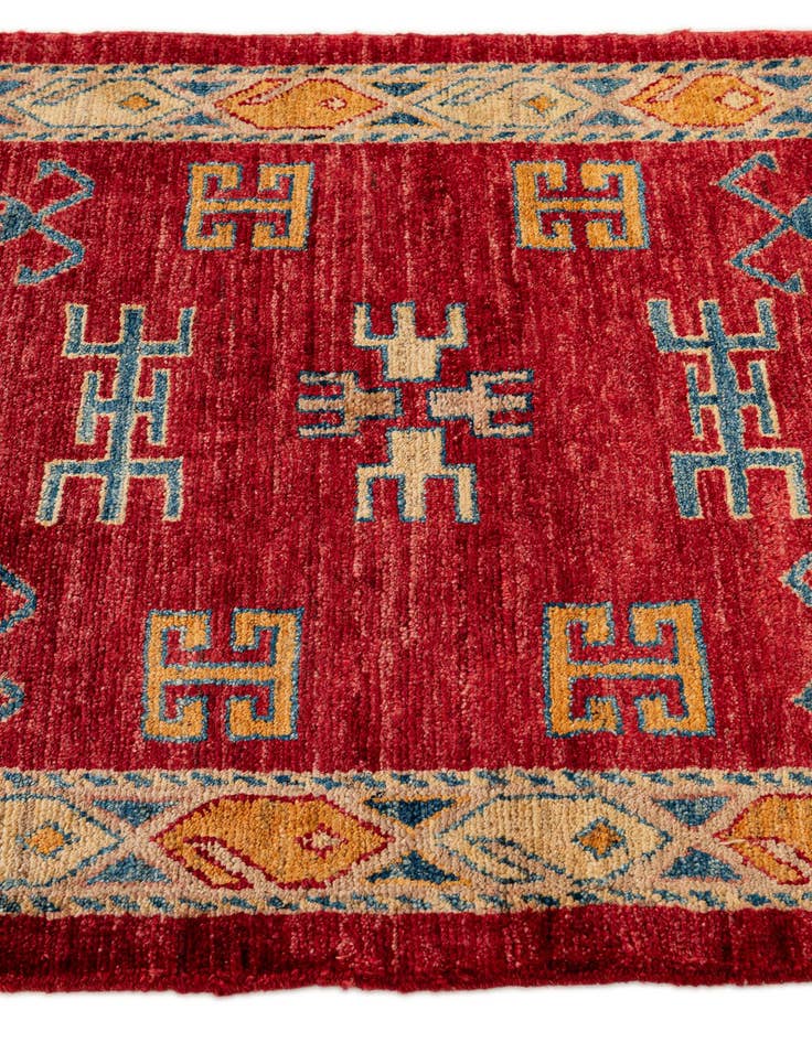 Detail image of  2' 8 x 3' 9  Hand Knotted Ziegler Wool Rug
