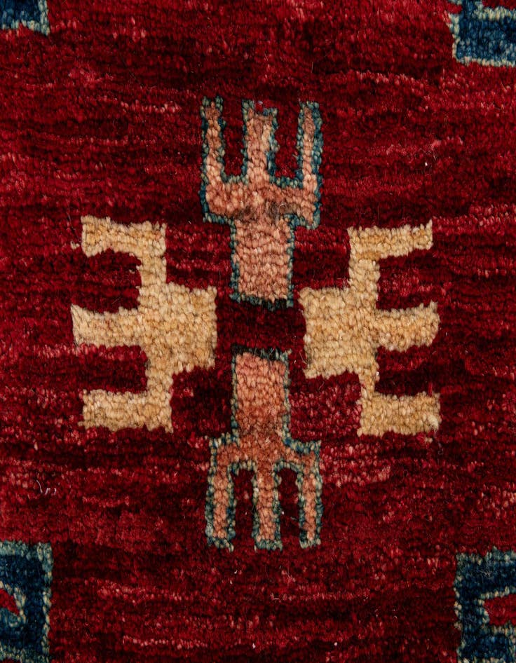 Detail image of  2' 4 x 3' 10  Hand Knotted Ziegler Wool Rug