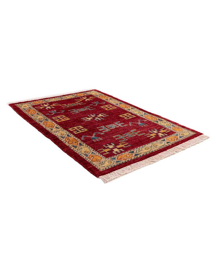 Detail image of  2' 9 x 3' 9  Hand Knotted Ziegler Wool Rug