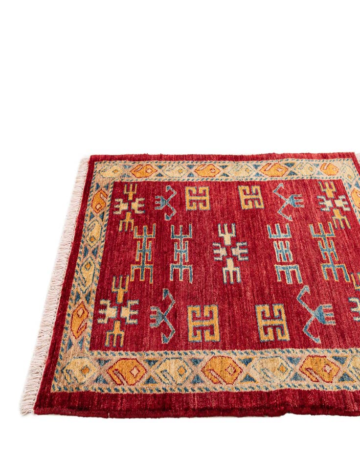 Detail image of  2' 9 x 3' 9  Hand Knotted Ziegler Wool Rug