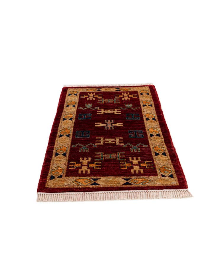 Detail image of  2' 5 x 3' 6  Hand Knotted Ziegler Wool Rug