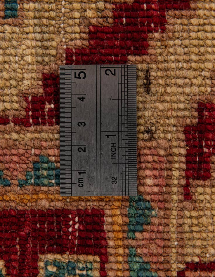 Detail image of  3' 4 x 4' 4  Hand Knotted Ziegler Wool Rug