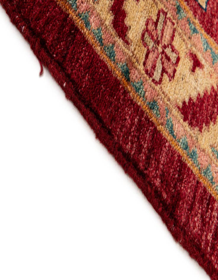 Detail image of  3' 4 x 4' 4  Hand Knotted Ziegler Wool Rug