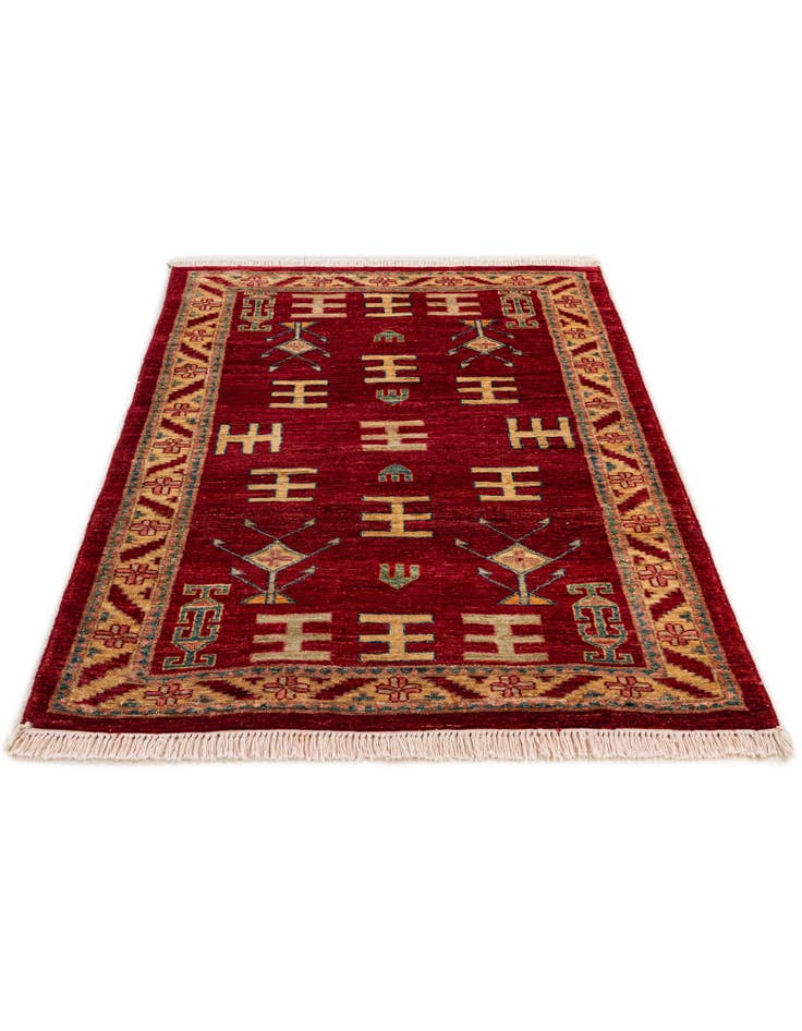 Detail image of  3' 3 x 4' 11  Hand Knotted Ziegler Wool Rug