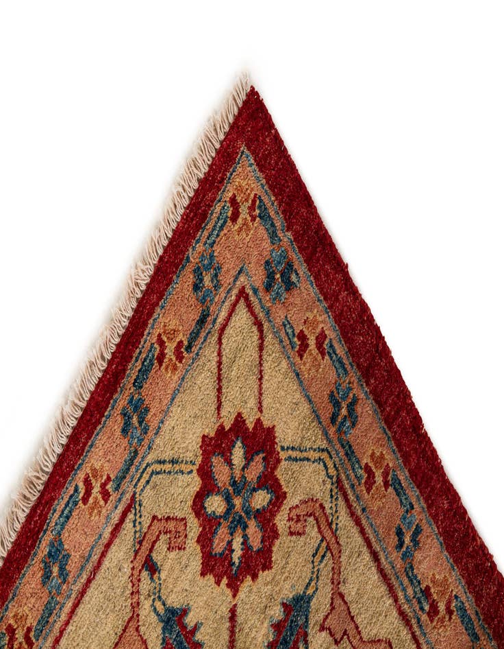 Detail image of  5' 8 x 8' 3  Hand Knotted Ziegler Wool Rug