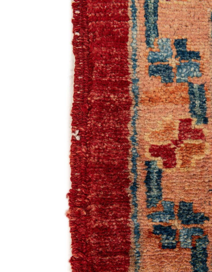 Detail image of  5' 8 x 8' 3  Hand Knotted Ziegler Wool Rug