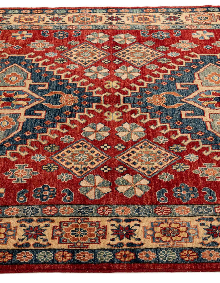 Detail image of  4' 11 x 6' 11  Hand Knotted Ziegler Wool Rug