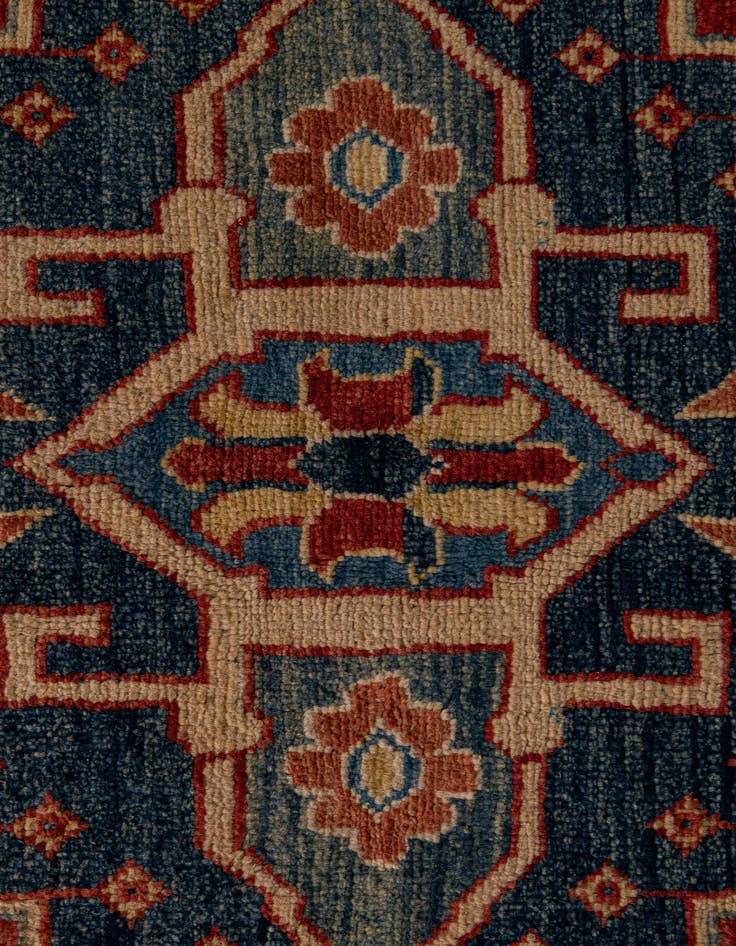 Detail image of  4' 11 x 6' 11  Hand Knotted Ziegler Wool Rug