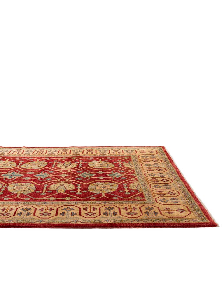 Detail image of  6' 6 x 10'  Hand Knotted Ziegler Wool Rug