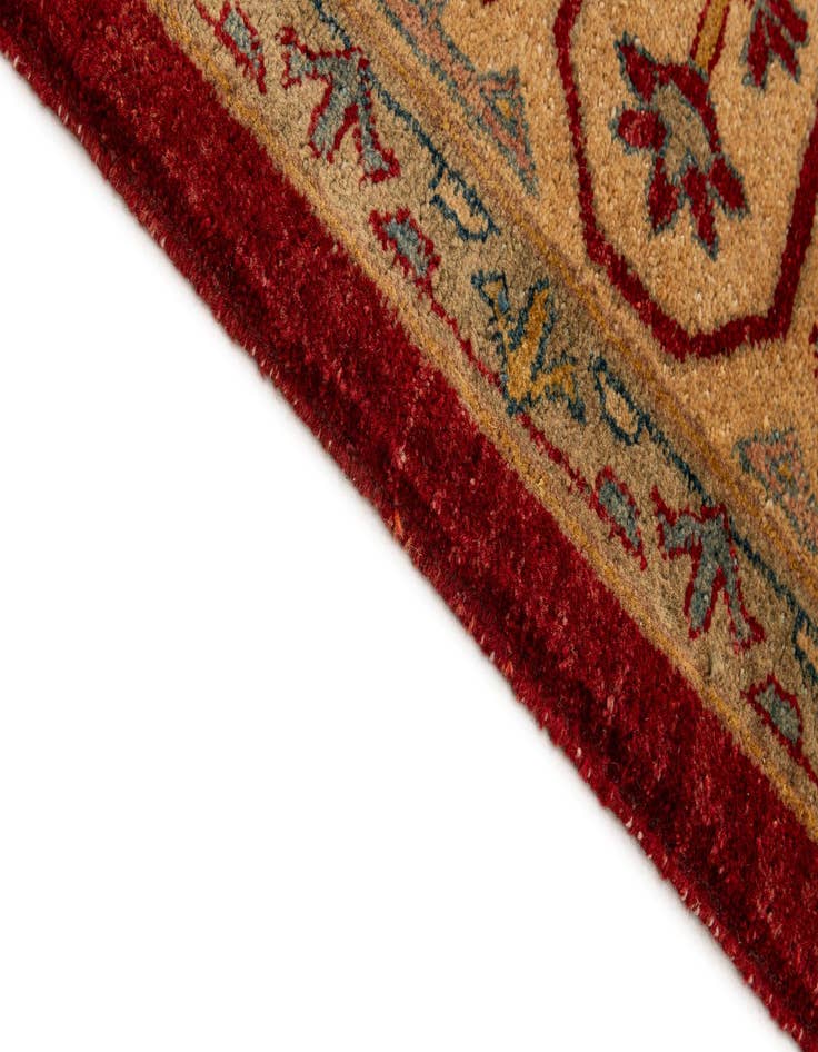 Detail image of  6' 6 x 10'  Hand Knotted Ziegler Wool Rug