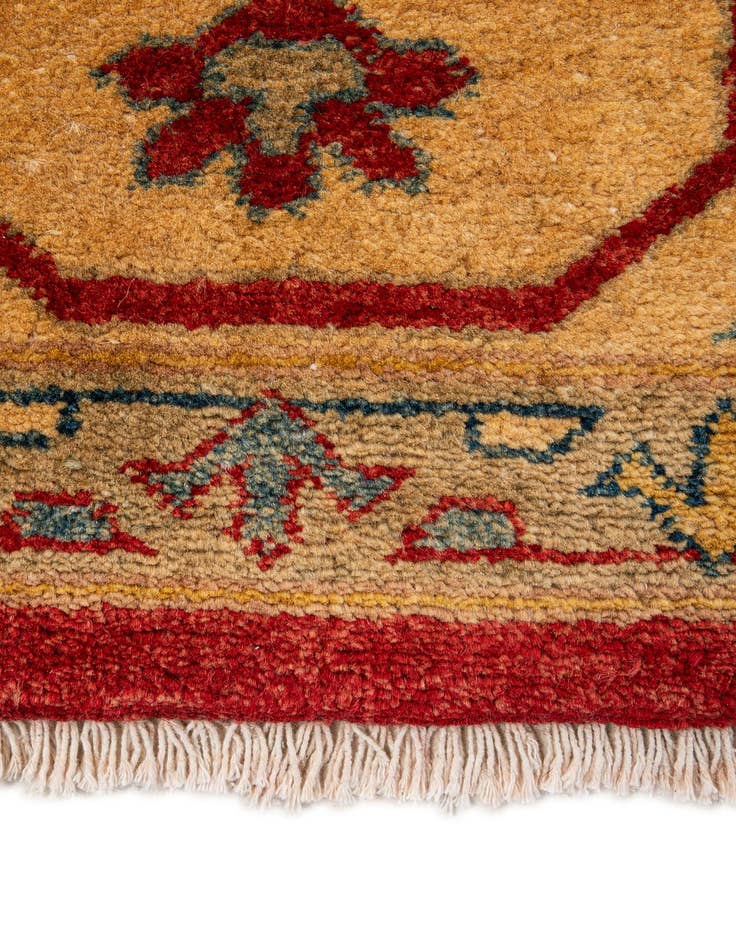 Detail image of  6' 6 x 10'  Hand Knotted Ziegler Wool Rug