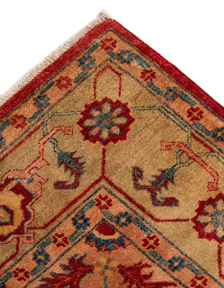 Detail image of  5' 6 x 8' 5  Hand Knotted Ziegler Wool Rug