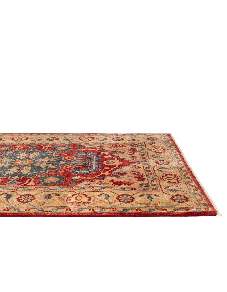 Detail image of  5' 6 x 8' 5  Hand Knotted Ziegler Wool Rug