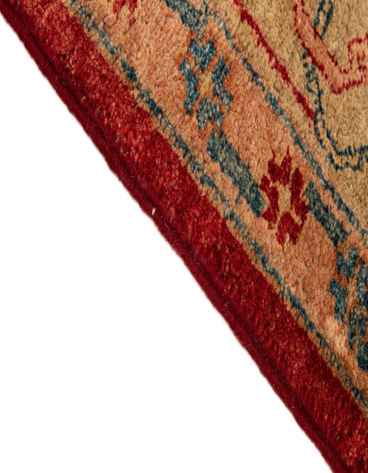 Detail image of  5' 6 x 8' 5  Hand Knotted Ziegler Wool Rug