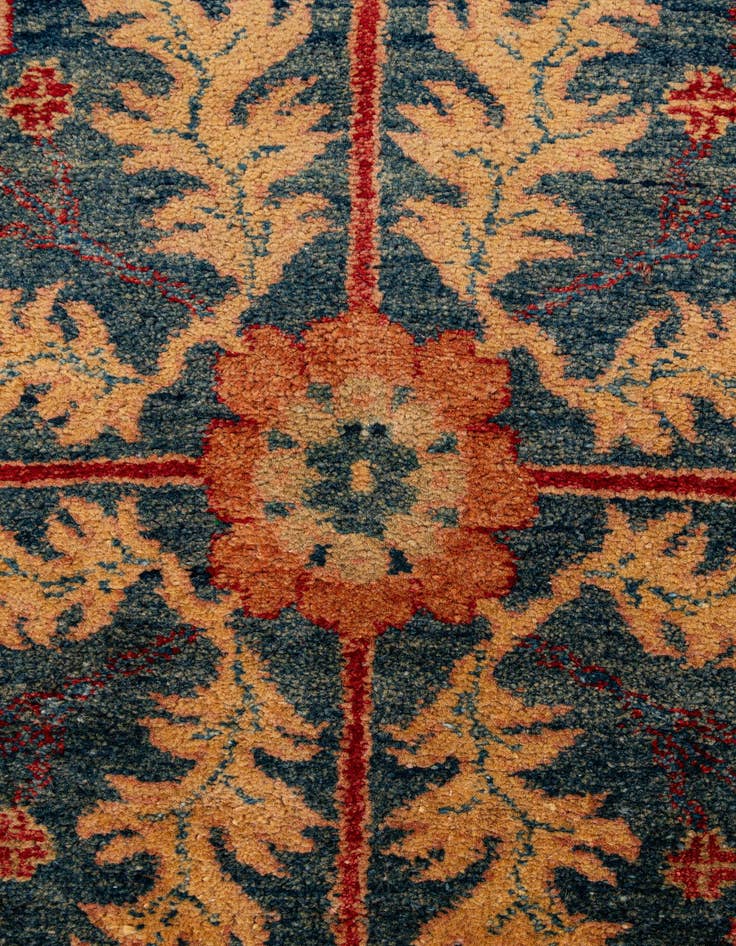 Detail image of  5' 6 x 8' 5  Hand Knotted Ziegler Wool Rug