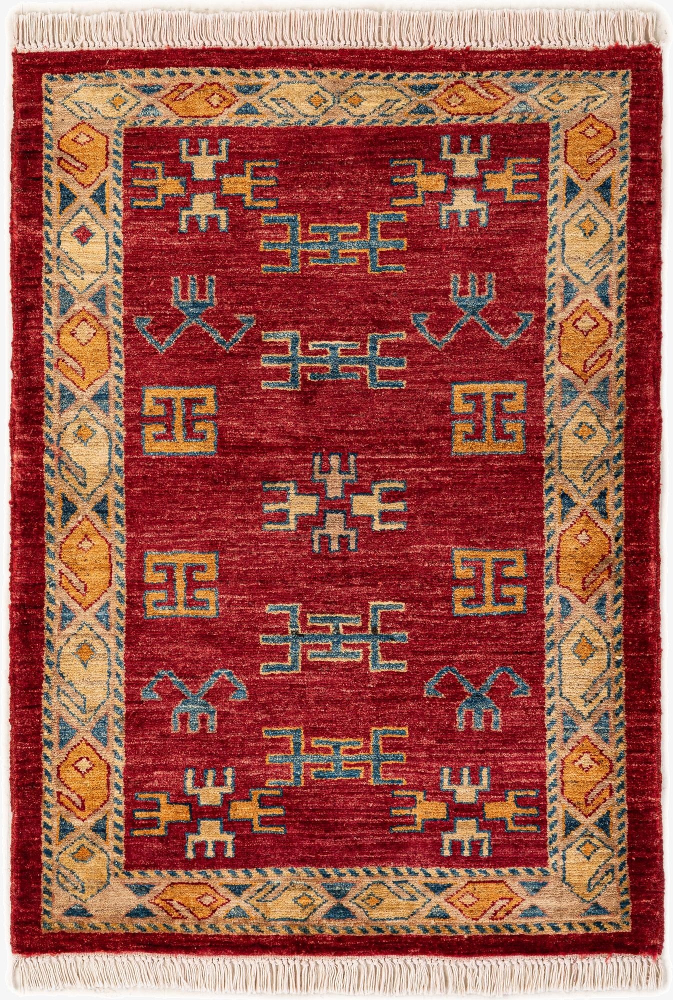  2' 9 x 3' 9  Hand Knotted Ziegler Wool Rug
