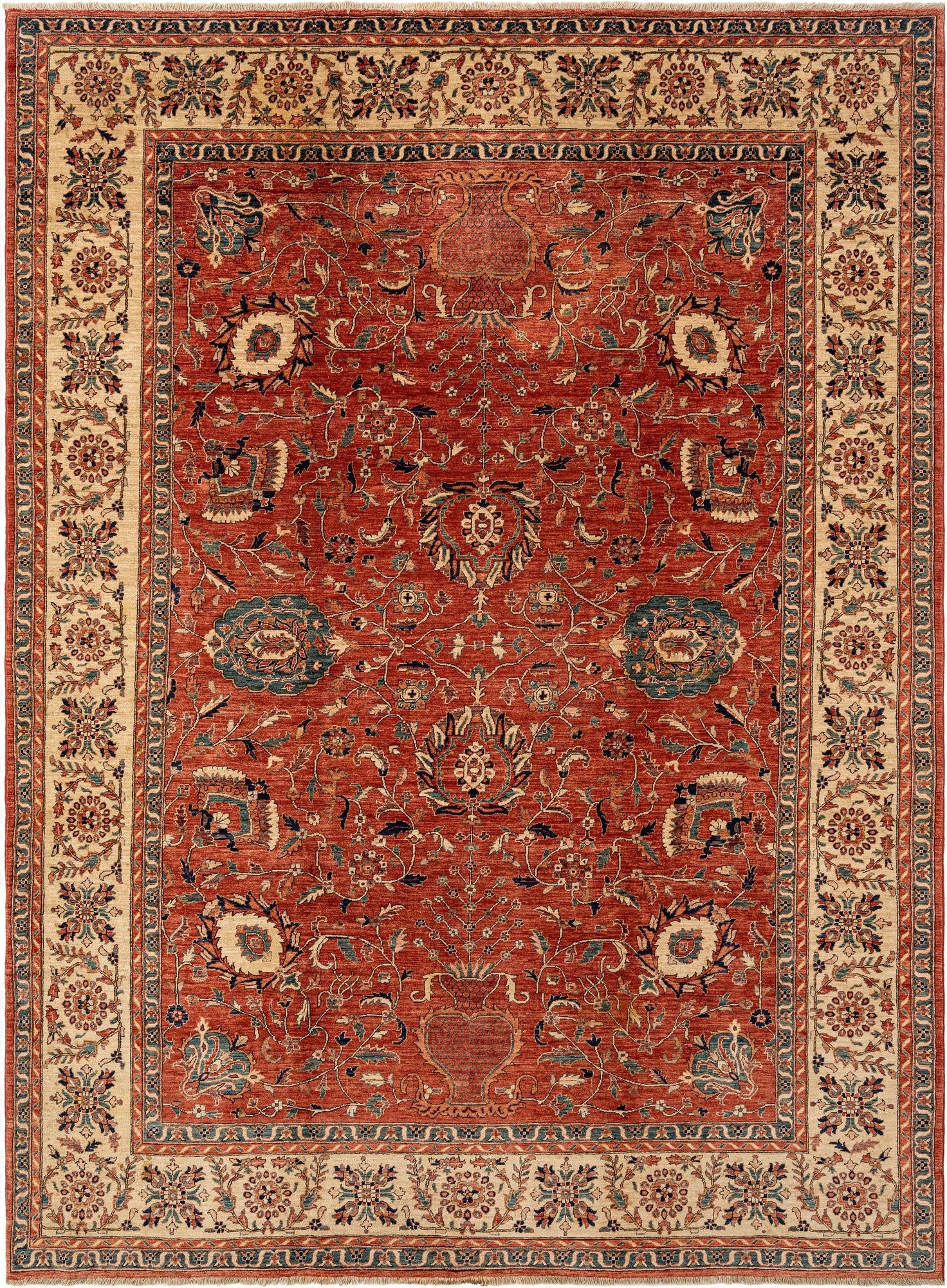  8' 1 x 11' 1  Hand Knotted Ziegler Rug