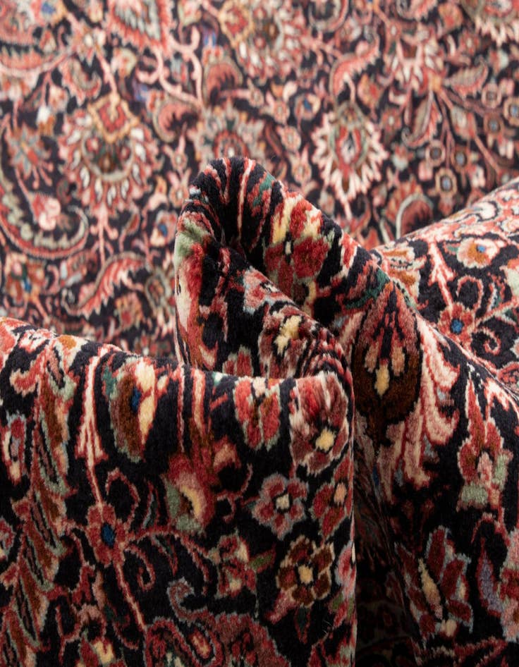 Detail image of  8' 1 x 8' 1 Bidjar With Silk Round Rug