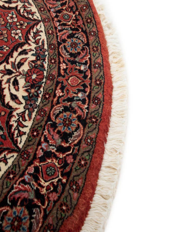 Detail image of  3' 5 x 3' 5 Bidjar With Silk Round Rug