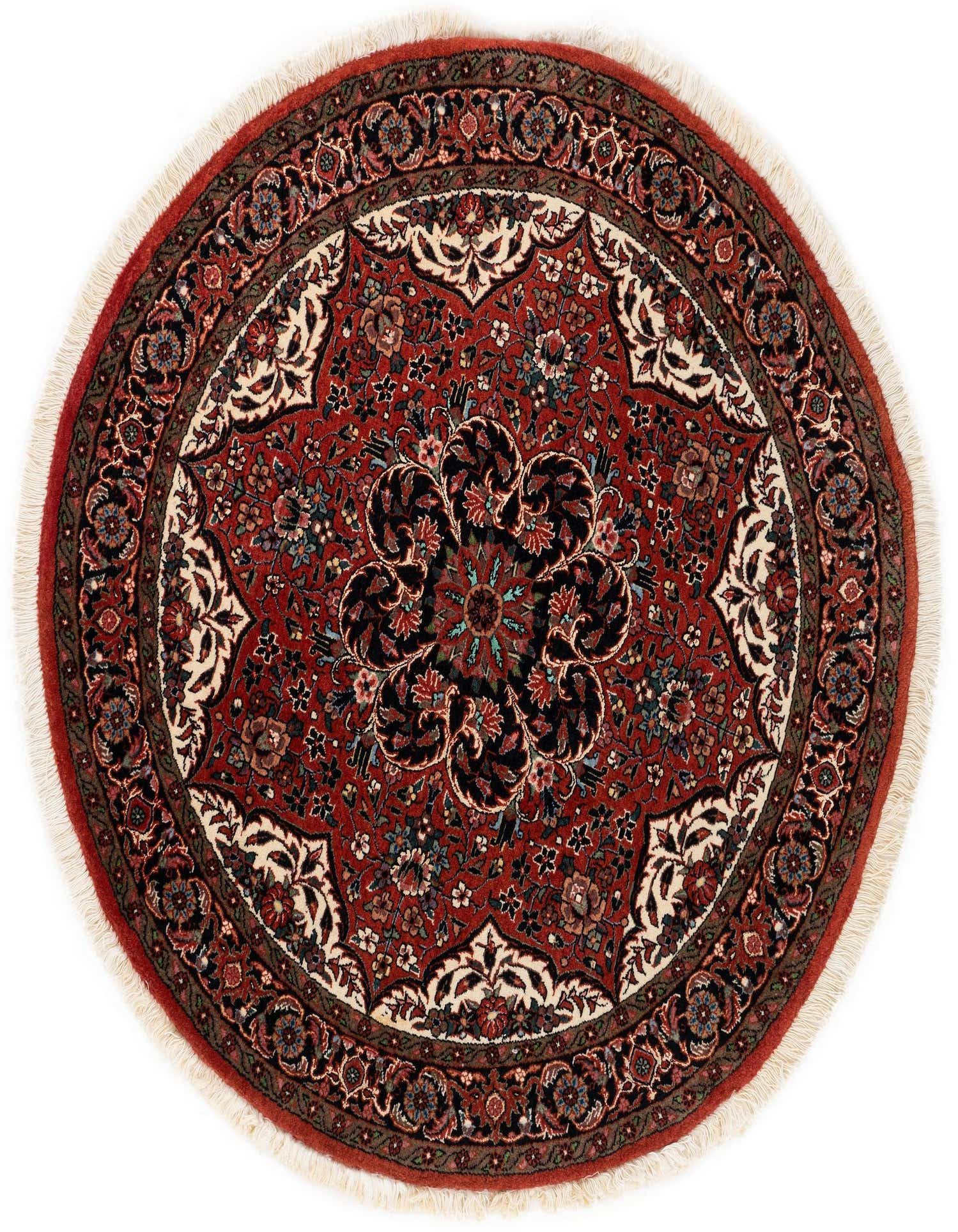 Primary image  3' 5 x 3' 5 Bidjar With Silk Round Rug
