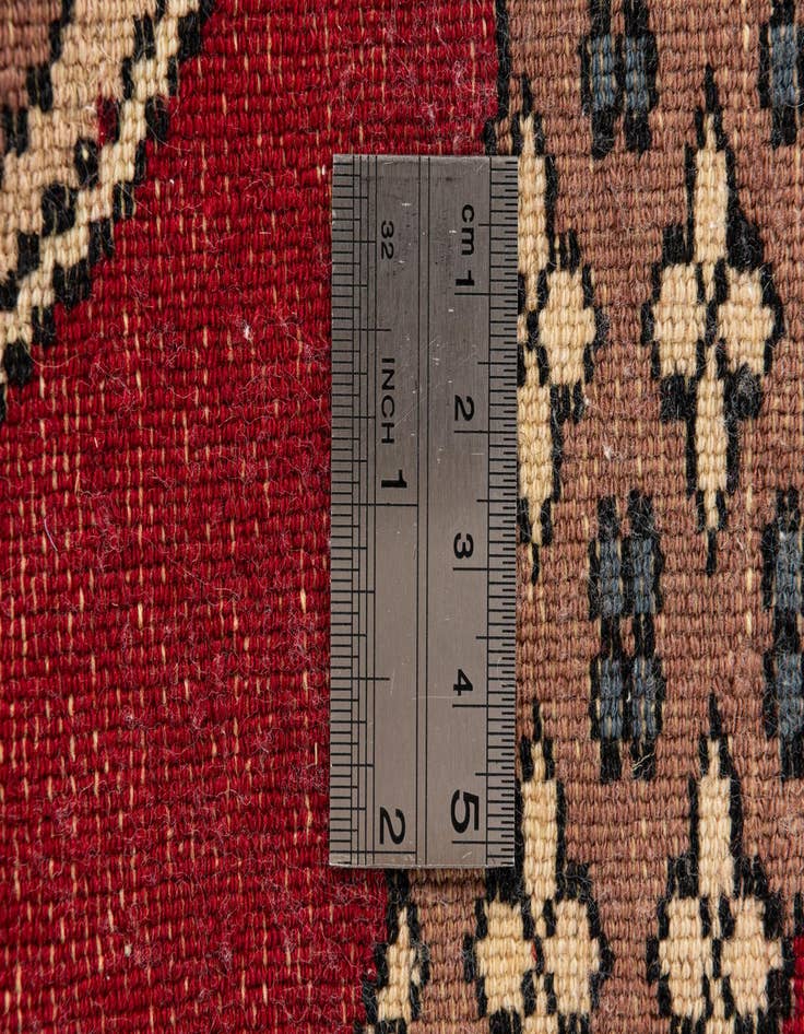 Detail image of  2' x 2'  Hand Knotted Bokhara Oriental Wool Round Rug